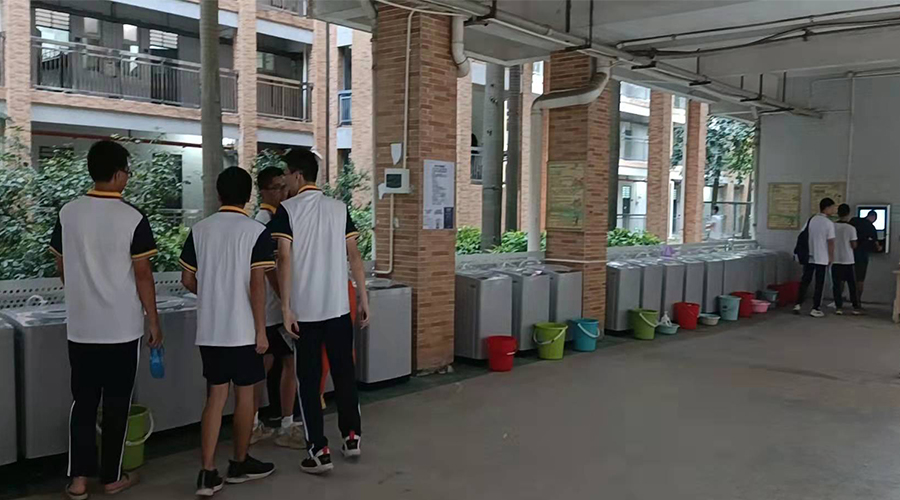 好評續(xù)單！江門一中學(xué)校持續(xù)追加共享洗衣機！