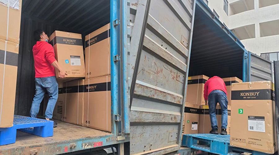 整裝待發(fā)！客戶50臺衣物烘干機裝柜完畢