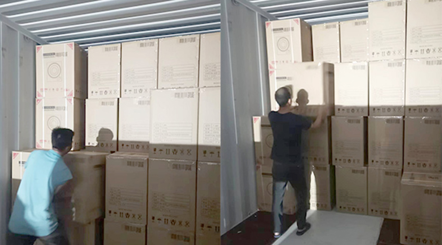 裝柜日常！日本客戶Sentern滾筒干衣機(jī)順利出貨