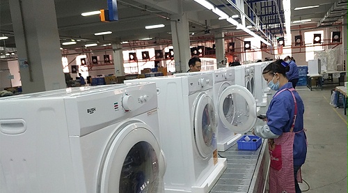 年底繁忙！金環(huán)電器全力保障英國(guó)Argos客戶(hù)滾筒干衣機(jī)生產(chǎn)